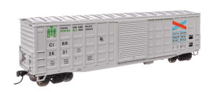 WalthersMainline ~ HO Scale ~ 50' Waffle Side Boxcar ~ Ready To Run ~ Chattahoochee Industrial Railroad #2631 ~ 910-46706