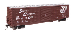 WalthersMainline ~ HO Scale ~ 50' Waffle Side Boxcar ~ Ready To Run ~ Seaboard Coast Line #23246 ~ 910-46720