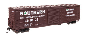 WalthersMainline ~ HO Scale ~ 50' Waffle Side Boxcar ~ Ready To Run ~ Southern Railway #531006 ~ 910-46724