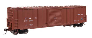 WalthersMainline ~ HO Scale ~ 50' ACF Exterior Post Boxcar ~ Ready To Run ~ Grand Trunk Western #517929 ~ 910-46041