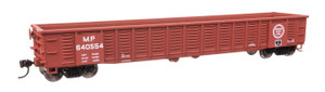 Walthers Mainline ~ HO Scale ~ 53' Corrugated-Side Gondola ~ Missouri Pacific #640554 ~ 910-6081