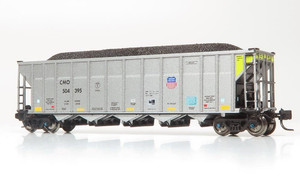 Rapido ~ N Scale ~ AutoFlood III RD Coal Hopper ~ Union Pacific UP / CMO #504366 ~ 538029A