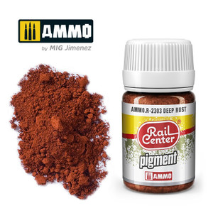 Ammo MIG ~ All Scale ~ RAIL CENTER ~ Pigment Deep Rust ~ 35mL ~ R-2303