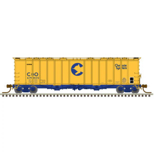 Atlas ~ N Scale ~ AIRSLIDE COVERED HOPPER ~ Chessie System C&O 619117 ~ 50005813