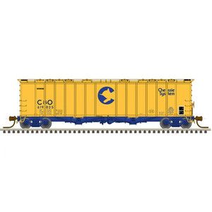 Atlas ~ N Scale ~ AIRSLIDE COVERED HOPPER ~ Chessie System C&O #619160 ~ 50005814