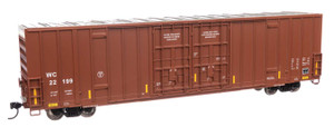 WalthersMainline ~ HO Scale ~ 60' High Cube Plate F Boxcar ~ Wisconsin Central #22199 ~ 910-3053