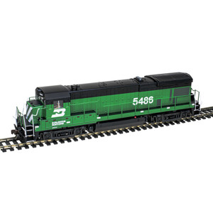 Atlas ~ HO Scale ~ GE B30-7 Low Nose ~ Standard DC ~ Burlington Northern #5486 ~ Master Silver ~ 10004703