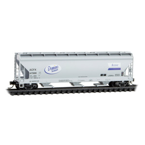 Micro Trains ~ N Scale ~ -Bay Center Flow Covered Hopper ~ Domino Sugar ACFX #47500 ~ 09400940