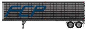 Trainworx ~ N Scale ~ 40' Corrugated Van Trailer ~ Ferrocarril del Pacifico #23262 ~ 4027803