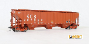Tangent ~ HO Scale ~ PS4750 Covered Hopper ~ Kansas City Southern #307971 ~ 20075-12