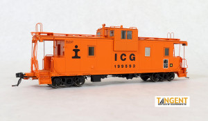 Tangent ~ HO Scale ~ IC Centralia Steel Wide-vision Caboose ~ Illinois Central Gulf #199480 ~ 60212-02