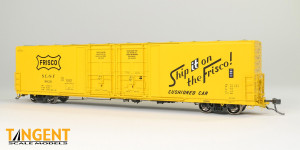 Tangent ~ HO Scale ~ Thrall 60′ Double Plug Door Box Car ~ Frisco SLSF #9033 ~ 34017-06
