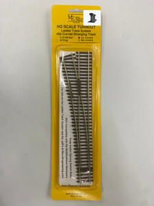 Micro Engineering ~ HO scale ~ Code 70 #5b ~ Curved Diverging Track Turnout ~ Ladder Track System ~ Left Hand ~ 14-812