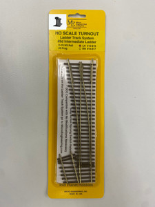 Micro Engineering ~ HO scale ~ Code 70 #5d Intermediate Ladder Turnout ~ Ladder Track System ~ Left Hand ~ 14-816
