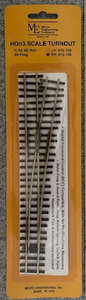 Micro Engineering ~ HOn3 scale ~ Narrow Gauge Code 70 #6 Turnout ~ Right Hand ~ 15-106