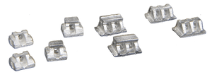 Micro Engineering ~ HO Scale ~ Bridge Shoes ~ Assorted pkg(16) ~ 80-035