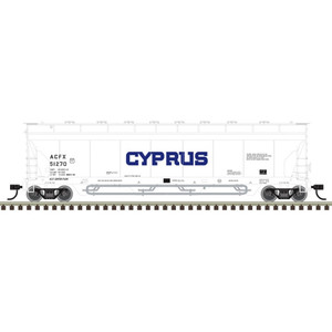 Atlas ~ HO Scale ~ Pressureaide Centerflow Covered Hopper ~ Master ~ CYPRUS ACFX #51270 ~ 20007988