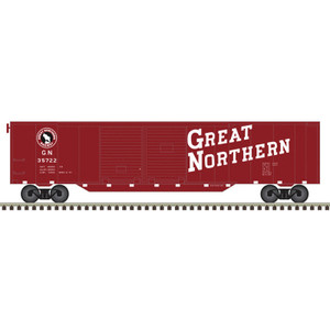 Atlas ~ N Scale ~ Trainman ~ 50' Double Door Box Car ~ Great Northern #35735 ~ 50007328