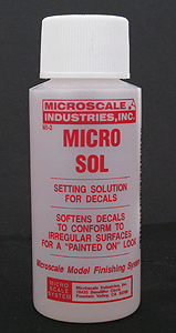 Microscale Industries Inc ~ Micro Sol ~ 1 oz. bottle (Decal Setting Solution) ~ MI-2