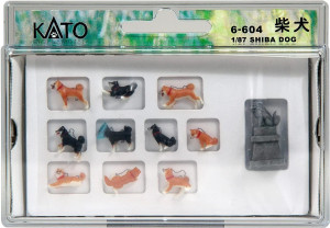 Kato ~ HO Scale ~ Shiba Inu Dog ~ Painted Figures ~ 6-604
