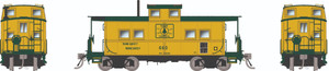 Rapido ~ HO Scale ~ Northeastern-style Steel Caboose ~ Maine Central #660 ~ 144044