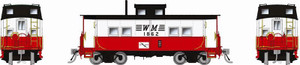Rapido ~ HO Scale ~ Northeastern-style Steel Caboose ~ Western Maryland #1869 ~ 144055