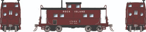 Rapido ~ HO Scale ~ Northeastern-style Caboose w/ porthole windows ~ Rock Island #17603 ~ 144114