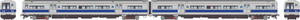 Rapido ~ HO Scale ~ Budd M3 Railcar Set ~ DC/Silent ~ Long Island #9837 + 9838 ~ 207004