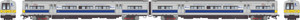 Rapido ~ HO Scale ~ Budd M3 Railcar Set ~ DC/Silent ~ Long Island #9839 + 9840 ~ 207007