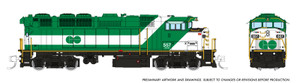 Rapido ~ N Scale ~ F59PH ~ DC/DCC/Sound ~ GO Transit #564 ~ 519514