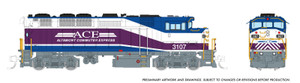 Rapido ~ N Scale ~ F59PH ~ DC/Silent ~ Altamont Corridor Express #3107 ~ 519001