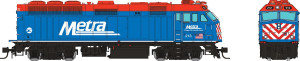 Rapido ~ N Scale ~ F40PHM-2 ~ DC/Silent ~ Metra #213 ~ 583003