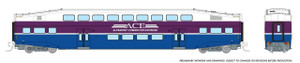 Rapido ~ N Scale ~ Bilevel Commuter Coach ~ Altamont Corridor Express #3221 ~ 546003