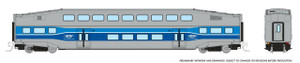 Rapido ~ N Scale ~ Bilevel Commuter Coach ~ AMT Montreal #2033 ~ 546006