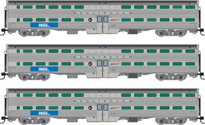 Rapido ~ N Scale ~ Gallery Commuter Car ~ Metra - BNSF Set #4 (Coaches: #762, #767, #773) ~ 545012