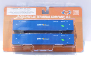 Jacksonville Terminal JTC ~ N Scale ~ Unit 53.com 53' HIGH CUBE 8-55-8 corrugated containers ~ 537108