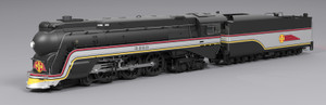 Broadway Limited ~ HO Scale ~ Streamlined Hudson ~ Santa Fe #3460 ~ Paragon4 Sound/DC/DCC, Smoke ~ 8987