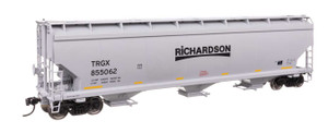 WalthersMainline ~ HO Scale ~ 60' NSC 5150 ~ 3-Bay Covered Hopper ~ Richardson TRGX #855062 ~ 910-7753