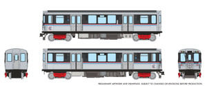 Rapido ~ N Scale ~ CTA 2600-series L ~ 2-Car Set (DC/Silent) ~ Chicago CTA ~ 588002