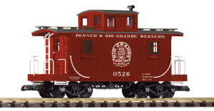 PIKO ~ G Scale ~ Wood Caboose ~ Denver & Rio Grande Western #0526 ~ 38976