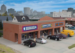 Walthers Cornerstone ~ HO Scale ~ Modern Shopping Center I ~ Kit ~ 933-4115