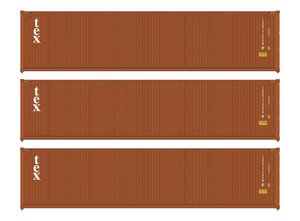 Walthers SceneMaster ~ HO Scale ~ Corrugated Container ~ 3 Pack ~ TEX ~ 949-18255