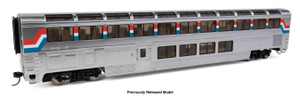 WalthersProto ~ HO Scale ~ 85' Superliner I Lounge ~ Lighted ~ Amtrak #33003 ~ 920-12044