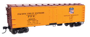Walthers Mainline ~ HO Scale ~ 40' Steel Reefer with Dreadnaught Ends ~ Pacific Fruit Express #40698 ~ 910-41416