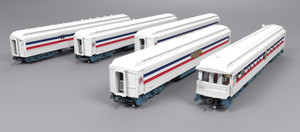 Broadway Limited ~ HO Scale ~ Heavyweight 5-Car Passenger Set ~ Freedom Train ~ 9712