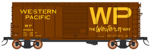 Intermountain ~ HO Scale ~ AAR 10'6" Boxcar ~ Dreadnaught Ends ~ Western Pacific #20551 ~ IMR-38715-01
