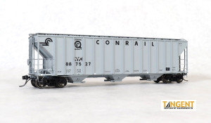 Tangent ~ HO Scale ~ PC Samuel Rea Shops 4600 Covered Hopper ~ CSX #887408 ~ 28062-01