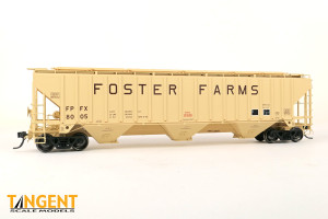 Tangent ~ HO Scale ~ PS4750 Covered Hopper ~ Foster Poultry Farms #8064 ~ 36363-04