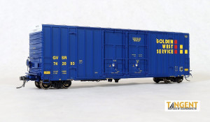 Tangent ~ HO Scale ~ Gunderson 6089 50′ High Cube Boxcar ~ Golden West Service #742095 ~ 29013-12