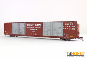 Tangent ~ HO Scale ~ Greenville 86′ Quad Plug Door Box Car ~ Southern #42409 ~ 25527-01